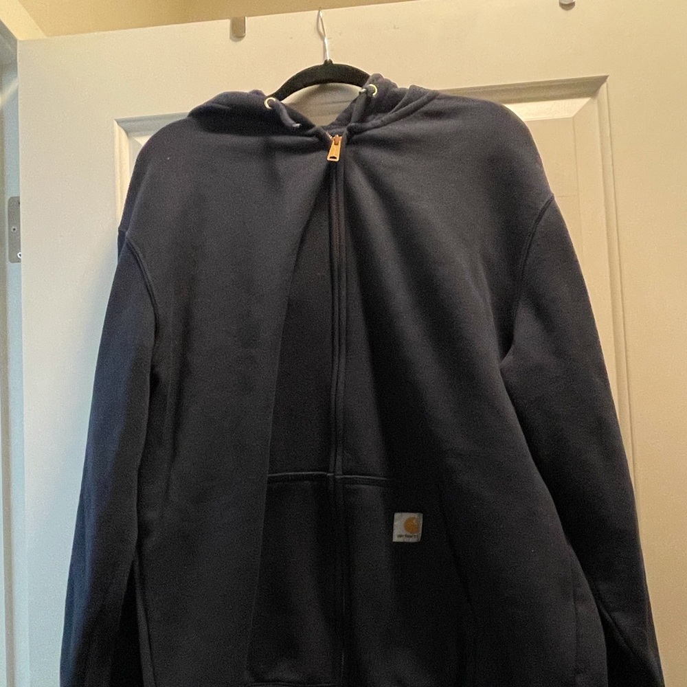 Men’s XL Carhartt Zip Up Hoodie Navy Blue
